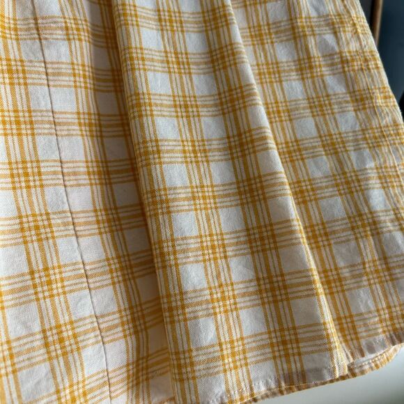 Forever 21 Yellow Plaid Dress Small - Picture 9 of 15